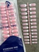 Камуфлирующие гелевые типсы френч для наращивания ногтей 120 шт (Pink Квадрат) - изображение 3