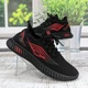Кроссовки подростковые текстильные FDEK черные с красным 36р (22,5 см) 5894 - изображение 3