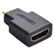 Адаптер Ugreen Micro HDMI Male to HDMI Female Adapter Black (20106) - зображення 2