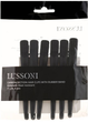 Карбонові затискачі для волосся Lussoni Carbon Section чорні 6 шт (5903018916811) - зображення 2