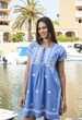 Женская пляжная туника на пуговицах Fresh Cotton 2114 F-5C 48(XL) Голубой - изображение 1