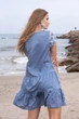 Пляжна туніка з вишивкою і принтом Fresh Cotton 1611 F-1с 44(M) Блакитний - зображення 2
