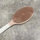 Щетка массажная силиконовая с длинной ручкой для душа и ванны Titiz Plastik GP-152 розовая с белым - изображение 4