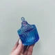 Сахарница стеклянная с крышкой 6,8х9 см "Купол" Радуга Olens O102-026 МИНИ - изображение 2