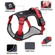 Нейлонова двостороння тактична шлейка для собак Tactical Dog Harness, XL Фіолетовий - зображення 4