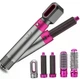 Професійний фен стайлер для волосся Super Hair Dryer 1000 Вт + 5в1 насадок, рожевий - зображення 2
