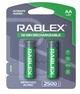 Аккумуляторы R6 2500 mAh Rablex AA 1.2V-2 Штуки - изображение 1