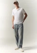 Чоловіча футболка поло Regular Fit H&M (58448) XL Біла - изображение 4