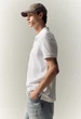 Чоловіча футболка поло Regular Fit H&M (58448) XL Біла - изображение 6