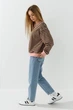 Свитшот с узором для девочки First Kids 133 158 см Коричнево-розовый shop (2000990966704) - изображение 4