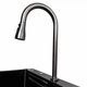 Кухонна мийка 75*45A PVD чорна Platinum Handmade "ВОДОСПАД" - зображення 3