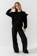 Свитшот однотонный для девочки LAWA GTC02310 122 см Черный shop (2000991016156) - изображение 2
