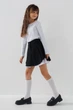 Лонгслив однотонный для девочки Viollen 5199 164 см Белый (2000990710642D) shop (2000990710642) - изображение 3