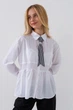 Рубашка однотонная для девочки Vio Faloni 3302 158 см Белый (2000990494993D)(SC) shop (2000990494993) - изображение 1