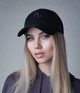 Кепка Бейсболка логотип LA (Los Angeles, Лос-Анджелес, Baseball) с изогнутым козырьком Полностью Черный, Унисекс WUKE One size - изображение 3