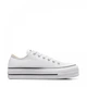Жіночі кеді Converse Chuck Taylor All Star Platform OX White/Black 40 Білий 560251C - зображення 1