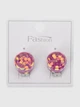 Серьги на клипсе для девочки XF11118 Сиреневый (2000990555595) shop (2000990555595) - изображение 1
