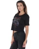 Футболка укороченная (кроп топ) женская Lee Cooper 20195898.214 M черная (4894534293047) - изображение 5
