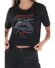 Футболка укороченная (кроп топ) женская Lee Cooper 20195898.214 M черная (4894534293047) - изображение 2