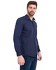 Рубашка мужская slim fit (приталенная) Lee Cooper 10296118.021 L темно-синяя (5942723141569) - изображение 3