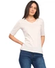 Футболка жіноча з рукавом середньої довжини Lee Cooper 20196116.W13 L кремова (5942723034007) - зображення 1