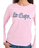 Футболка с длинным рукавом (лонгслив) женская Lee Cooper 20196181.2809 L розовая (5942723123541) - изображение 6