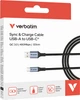 Кабель питания и синхронизации Verbatim USB-A–USB-C, 120 см Черный (31843) - изображение 4