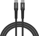 Kabel zasilający i synchronizujący Verbatim 60 W z magnesem, USB-C do USB-C, 120 cm, czarny (0023942318590) - obraz 2
