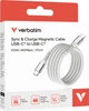 Кабель Verbatim 100 Вт, USB-C–USB-C, 120 см Сірий (31854) - зображення 3