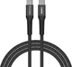Kabel zasilający i synchronizujący Verbatim 100 W z magnesem, USB-C do USB-C, 120 cm, czarny (0023942318637)) - obraz 2