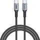 Кабель живлення та синхронізації Verbatim 100 Вт, USB-C–USB-C, 120 см Чорний (31846) - зображення 1