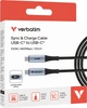 Кабель живлення та синхронізації Verbatim з дисплеєм 100 Вт, USB-C-USB-C, 120 см Чорний (31848) - зображення 5