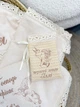 Именная крыжма для мальчика Family Tradition велюровая махра пике косичка с вышивкой 100х100 см светло-бежевая Мальчик Ангелочек - изображение 5