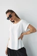 Біла шовкова футболка FashionYouWant 4XL білий 43450174 - зображення 5