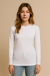 Женский белый лонгслив JHK Lady Comfort, размер XL, с длинными рукавами и круглым вырезом - изображение 1