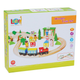 Drewniany tor kolejowy Bigjigs Toys 50 elementów L50029 (6955273550292) - obraz 4