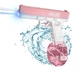 Водный пистолет на аккумуляторе Water Gun Glock с 2 разными обоймами для воды Розовый - изображение 3