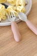 Набор ложка и вилка Beaba металлические 10+ розовый (3384349135966) - изображение 5