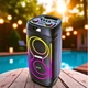 Портативная Bluetooth колонка ZXX-5505 Аккумуляторная музыкальная колонка с микрофоном Беспроводная акустическая колонка с подсветкой - изображение 4
