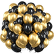 Balony Springos PS0048 100 szt Złoty-czarny (5907719458670) - obraz 1