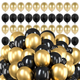 Balony Springos PS0048 100 szt Złoty-czarny (5907719458670) - obraz 3