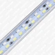 Стоп-сигнал та задній хід світлодіодний (LED) "дві лінії" 25 см SMD 5630*15+15 12 В білий корпус (червоний + білий) - зображення 6