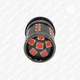 Лампа LED цоколь 7443 (T20 W21 5W) з лінзою 12–24 В SMD 3030*24 (червоний) - зображення 3