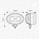 Фонарь сигнальный FlareBeam WARN-FL-01 для погрузчика светодиодный (LED) овальный SMD*02 чёрный (красный) - изображение 10