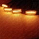 Габаритные огни или ДХО на решётку радиатора GL-01 светодиодные (LED) SMD 2835*06 тонированные 4 шт. (оранжевый) - изображение 6