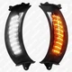 Указатели поворота (поворотники) и ДХО 01 для мотоциклов Harley-Davidson FLTR (2015+) LED чёрные 2 шт. (оранжевый + белый) - изображение 6