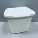 Кошик пластикова з кришкою 30,5*32*25 см 15 л Ucsan Plastik М-071 біла - зображення 1
