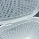 Кошик пластикова з кришкою 30,5*32*25 см 15 л Ucsan Plastik М-071 біла - зображення 2