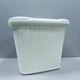 Кошик пластикова з кришкою 30,5*32*25 см 15 л Ucsan Plastik М-071 біла - зображення 3