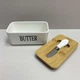 Масленка керамическая с ножом "Butter" A-Plus 0480-2 белая - изображение 3